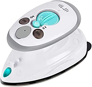 IIMII Mini Travel Steam Iron, Dual Voltage 420W Power, Rapid Heat-Up Time, Powerful Steam, Non-Stick Soleplate and Compact Design, Best Travel Quilting Sewing Iron