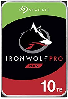 Seagate IronWolf Pro 10TB NAS Internal Hard Drive HDD  CMR 3.5 Inch SATA 6GB/s 7200RPM 256MB Cache for RAID, Data Recovery Service  (ST10000NE0004)