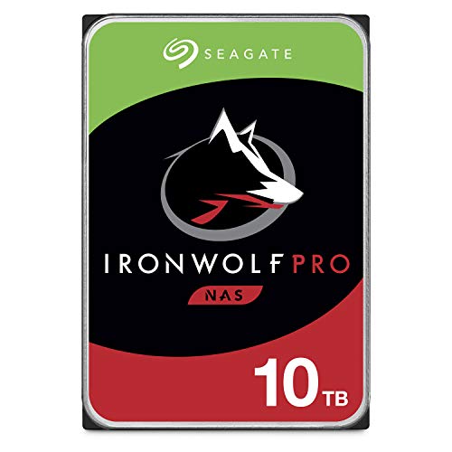 Seagate IronWolf Pro 10TB NAS Internal Hard Drive HDD  CMR 3.5 Inch SATA 6GB/s 7200RPM 256MB Cache for RAID, Data Recovery Service  (ST10000NE0004)