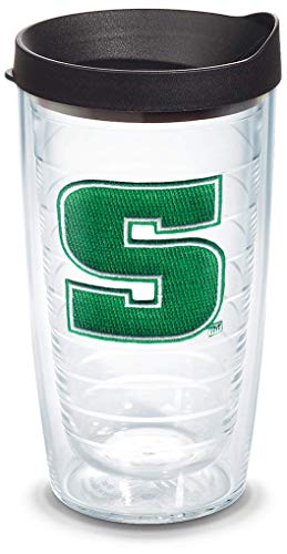 Tervis Slippery Rock University Logo Tumbler with Emblem and Black Lid 16oz, Clear