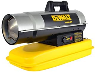 DeWalt F340675 DXH75KT Kerosene Heater, 75K BTU,Yellow