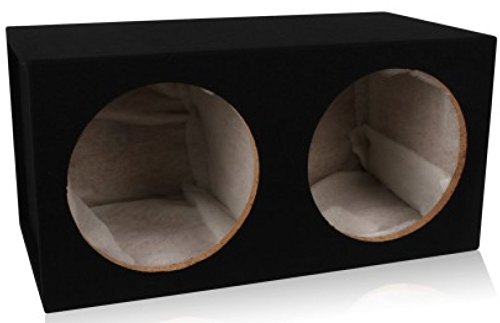 Belva Dual 12-inch Car Subwoofer Box Sealed 3/4-inch MDF Prelined Polyfil