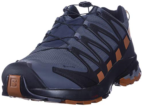 Salomon XA Pro 3D V8 GTX Men's Trail Running / Hiking Shoe, Ebony/Caramel Cafe/Black, 12 EE - Wide