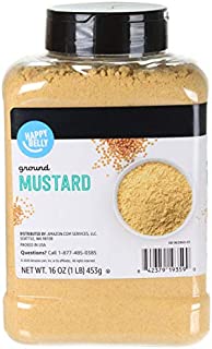 Amazon Brand - Happy Belly Mustard Ground, 16 Ounce