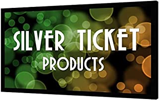 Silver Ticket Products STR Series 6 Piece Home Theater Fixed Frame 4K / 8K Ultra HD, HDTV, HDR & Active 3D Movie Projection Screen, 16:9 Format, 110