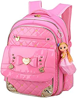 Girls Backpack,Gazigo Waterproof Girl Bookbag with bows Back to School Gifts