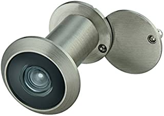 TOGU TG2814YG-SN Brass UL Listed 220-degree Door Viewer with Heavy Duty Privacy Cover for 1-3/8