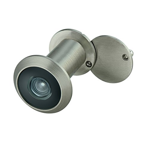 TOGU TG2814YG-SN Brass UL Listed 220-degree Door Viewer with Heavy Duty Privacy Cover for 1-3/8