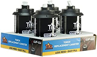 TIKI 1317221 12 oz. Torch Replacement Canister with Easy Pour System, 12 Ounce (Pack of 4)