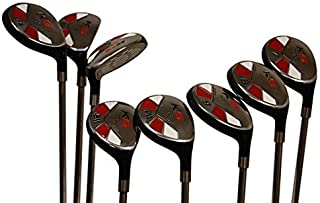 Senior Mens Majek Golf All Hybrid Complete Full Set, which Includes: #3, 4, 5, 6, 7, 8, 9, PW Senior Flex with Tacki-Mac Jumbo Soft Wrap Grips Right Handed Clubs