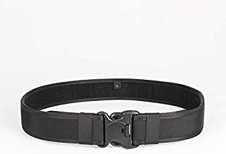 Duty Belt Tactical Belt Law Enforcement Utility Security Military Police Gear Heavy Duty Belt Nylon Combat Officer Equipment 1680D Black Nylon Duty Belt (Medium