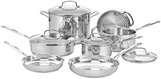 Cuisinart 77-11G Chef's Classic Stainless 11-Piece Cookware Set - Silver