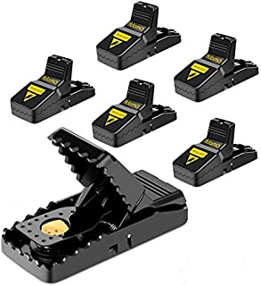 Mouse Trap, Mouse Traps That Work Small Mice Trap Outdoor Indoor Best Snap Traps for Mouse/Mice Safe and Reusable 6 Pack Quick Kill Mice Traps