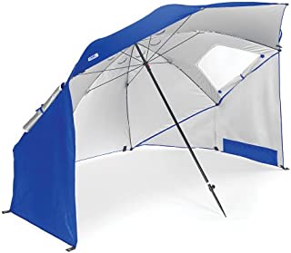 Sport-Brella Vented SPF 50+ Sun and Rain Canopy Umbrella for Beach and Sports Events (8-Foot, Blue)