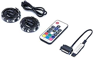 Magnetic RGB LED Strip Lights for PC Computer case - 2pcs 12inches LED Strip Kit with RF Remote Control