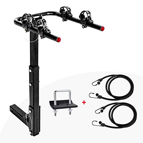 AA Products 2 Bike Rack Platform Hitch Mount Rack Foldable Bicycle Rack for Cars, Trucks, SUV's and Minivans, Fits 2'' Hitch Receiver