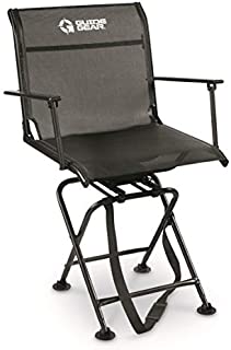 Guide Gear Big Boy Comfort Swivel Hunting Blind Chair with Armrests, 500 lb. Capacity