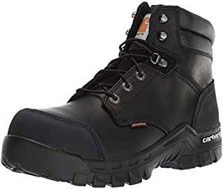 Carhartt mens Csa 6-inch Rugged Flex Wtrprf Work Comp Safety Toe Cmr6971 Industrial Boot, Black Oil Tanned, 10.5 Wide US