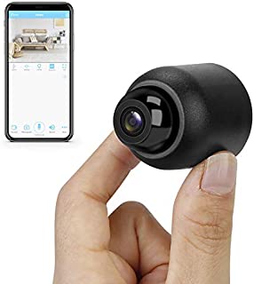 Mini Camera WiFi HD 1080P Small Wireless Security Camera Tiny Nanny Cam Baby Monitor Motion Detection Alert & Record Remote View on Android iOS App