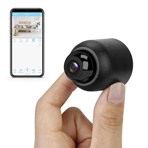 Mini Camera WiFi HD 1080P Small Wireless Security Camera Tiny Nanny Cam Baby Monitor Motion Detection Alert & Record Remote View on Android iOS App