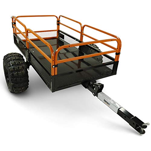 MotoAlliance Impact ATV/UTV Heavy Duty Utility Cart Cargo Trailer 1500lb Capacity 15 cu. ft.