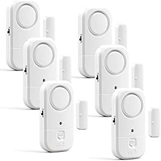 Window Alarm 6 Pack, Camaroca Wireless Door Alarm for Home Security System, Pool Door Alarm for Kids Safety Toddler Door Open Alarm Sensor