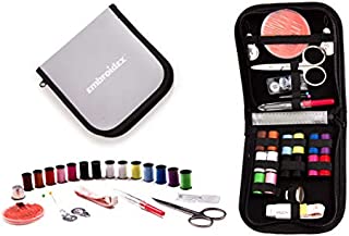 Embroidex Sewing Kit for Home, Travel & Emergencies - Filled with Quality Notions Scissor & Thread - Great Gift