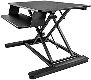 StarTech.com Sit Stand Desk Converter with Keyboard Tray - Large 35 x 21