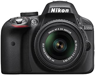 Nikon D3300 24.2 MP CMOS Digital SLR with Auto Focus-S DX Nikkor 18-55mm f/3.5-5.6G VR II Zoom Lens (Black)