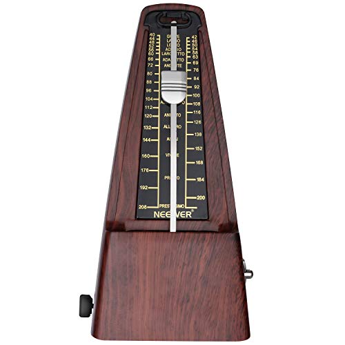 Neewer NW-707 Square Wind up Mechanical Metronome with Accurate Timing and Tempo for Piano Guitar Bass Drum Violin and Other Musical Instruments Ideal for Music Lovers