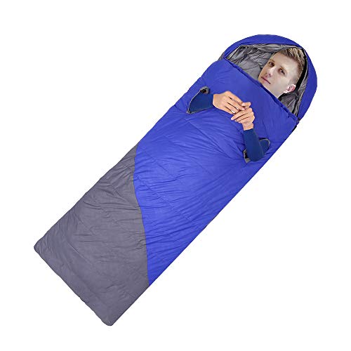 Sleeping Bag 100%Duck Down Filling Portable Envelope Sleeping Bags for Adults & Kids Great for 4 Season Camping Hiking Traveling Backpacking with Compression Sack Extreme Temp Rating -13~ 14 5.3lbs