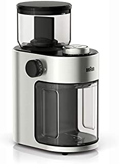 Braun Burr Grinder, 7.4 x 5.2 x 10.6 inches, Stainless Steel