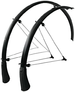 SKS Alley Cat Full Coverage Bicycle Fender Set - B45 for 700 x 28-38 (Matte Black)