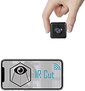 Spy Camera WiFi Hidden Mini Camera - Real 1080P HD Wireless Nanny Cam Portable Indoor Outdoor Security Camera with Phone App, IR Cut, Night Vision, Motion Detection Smallest Cam A22 Pro [2021 Newest]