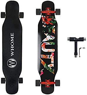 WHOME PRO Dancing Longboard Complete for Adults and Beginners - 42 Inch Dancing Boarding Skateboard for Dancing Freestyle Cruising Carving 8 Layer Alpine Hard Rock Maple Includes T-Tool