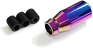 ICBEAMER Racing JDM Style Manual Stick Shift Transmission Only Neo Chrome Auto Drifting Shape Bar Shift Knob [Pack of 1]