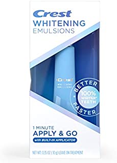 Crest Whitening Emulsions On-the-Go Leave-On Teeth Whitening Pen, 0.35 Oz (10 G), 0.35 ounces