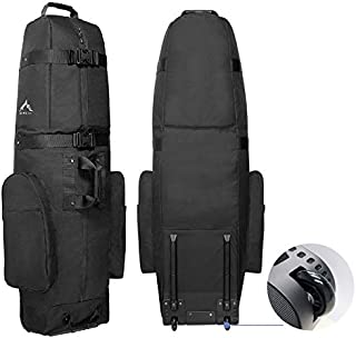 Himal Golf Travel Bag - Heavy Duty 600D Polyester Oxford Wear-Resistant, Excellent Zipper Universal Size with Wheels, Soft-Sided Golf Club Travel Cover to Protect Clubs