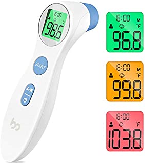 Femometer Medical Forehead Thermometer, Digital Instant Accurate Reading Forehead Thermometer with LCD Display for Whole Family