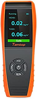 Temtop LKC-1000S+ Air Quality Monitor Formaldehyde Detector, Air Pollution Sensor, Humidity and Temperature Meter Tester with PM2.5/PM10/HCHO/AQI/Particles/TVOC VOC/Histogram