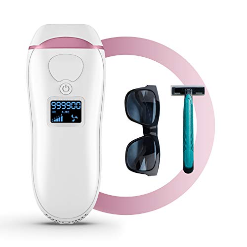 IPL Hair Removal for Women, Permanent Laser Hair Removal 999,900 Flashes, At Home Use Painless Hair Remover on Bikini line, Legs, Arms, Armpits