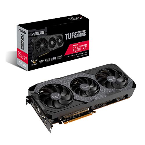 ASUS TUF Gaming 3 AMD Radeon RX 5600 XT TOP Edition Gaming Graphics Card (PCIe 4.0, 6GB GDDR6, HDMI, DisplayPort, 1080p Gaming, Axial-tech Fan Design, 2.7-slot Design, Auto-Extreme) (TUF-3-RX5600XT-T6