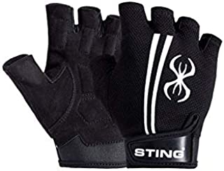 STING M1 Magnum Weight Lifting Gloves for Bodybuilding, Powerlifting, and Crossfit  Black, L