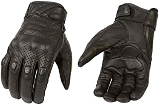 Milwaukee Leather Men's Premium Leather Perforated Cruiser Gloves MG7500 (L)