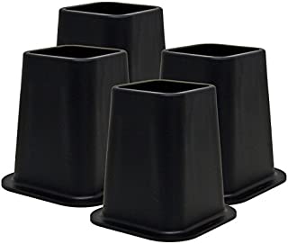 Kings Brand Furniture - Heavy Duty 6-inch Bed Risers, Furniture Riser, Great for Under Bed Storage, Set of 4