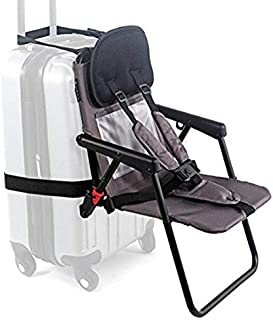 Think King SitAlong Toddler Luggage Seat, Gray