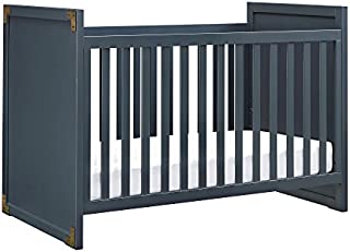 Baby Relax Miles 2-in-1 Convertible Crib, Graphite Blue