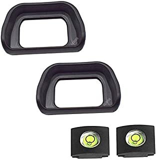 Eyepiece Eyecup Viewfinder Eye Cup for Sony Alpha A6100 A6300 A6000 NEX-6 NEX-7 Digital Camera for viewfinder FDA-EV2S (2-Pack),ULBTER FDA-EP10 Eyepiece Eye Cup with Hot Shoe Cover