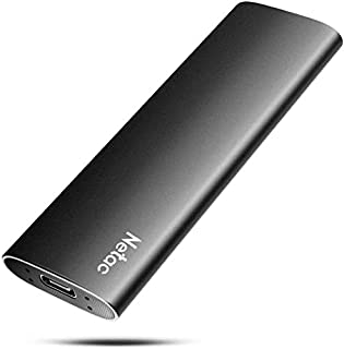 Netac SSD External Drive, 250GB Portable SSD SATA SSD for Type C, Up to 500MB/s, USB 3.2 Gen2 10Gbps External Solid State Drive