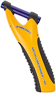 Zircon MetalliScanner m40- Handheld Electronic Metal Detector Use on Dry Wall, Concrete, Lathe and Plaster, Stucco and More, Battery Included,yellow -67044